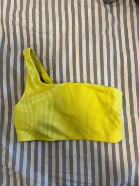 Lululemon Ribbed Nulu Nulu Asymmetrical Yoga Bra